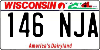 WI license plate 146NJA