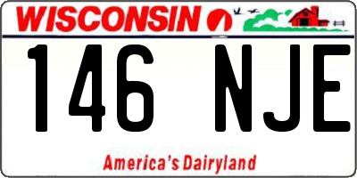 WI license plate 146NJE