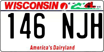 WI license plate 146NJH