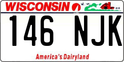 WI license plate 146NJK
