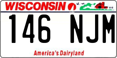 WI license plate 146NJM