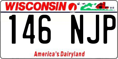 WI license plate 146NJP