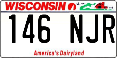 WI license plate 146NJR