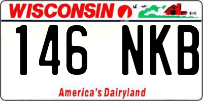 WI license plate 146NKB