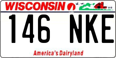WI license plate 146NKE