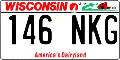 WI license plate 146NKG