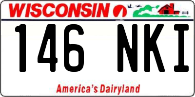 WI license plate 146NKI
