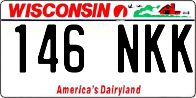 WI license plate 146NKK