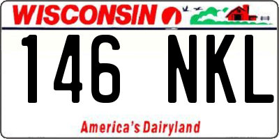 WI license plate 146NKL