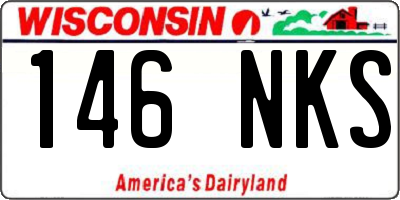 WI license plate 146NKS