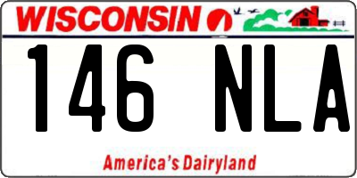WI license plate 146NLA
