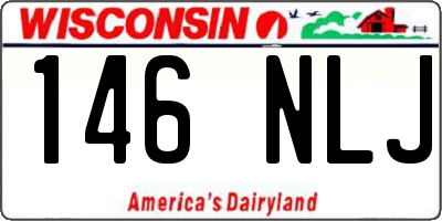 WI license plate 146NLJ