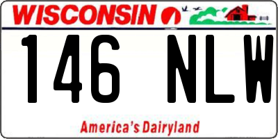 WI license plate 146NLW