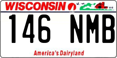 WI license plate 146NMB