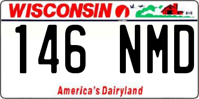 WI license plate 146NMD