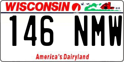 WI license plate 146NMW