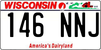 WI license plate 146NNJ