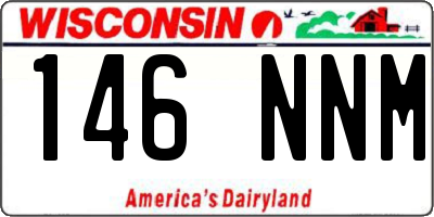 WI license plate 146NNM