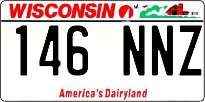 WI license plate 146NNZ