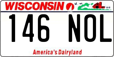 WI license plate 146NOL
