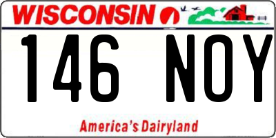 WI license plate 146NOY