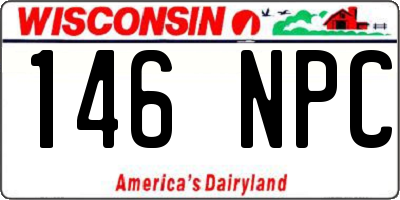 WI license plate 146NPC