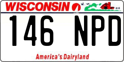WI license plate 146NPD