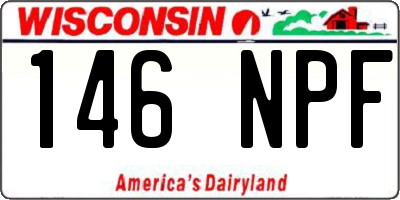 WI license plate 146NPF