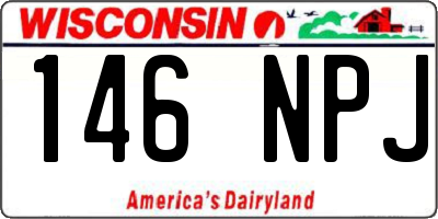 WI license plate 146NPJ
