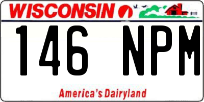 WI license plate 146NPM