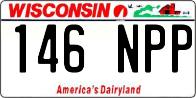 WI license plate 146NPP
