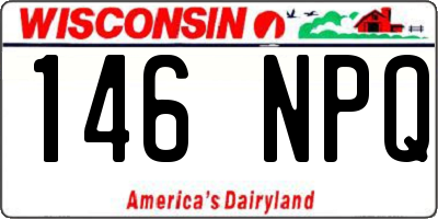 WI license plate 146NPQ