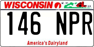 WI license plate 146NPR