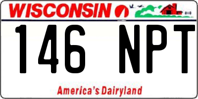 WI license plate 146NPT