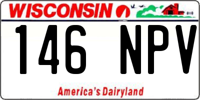 WI license plate 146NPV