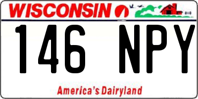 WI license plate 146NPY