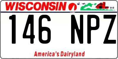 WI license plate 146NPZ