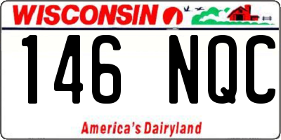 WI license plate 146NQC