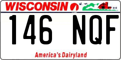 WI license plate 146NQF