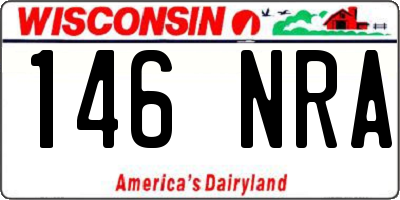 WI license plate 146NRA