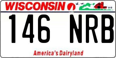 WI license plate 146NRB