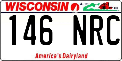 WI license plate 146NRC