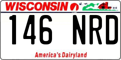 WI license plate 146NRD