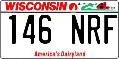 WI license plate 146NRF