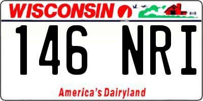 WI license plate 146NRI