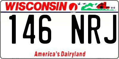 WI license plate 146NRJ