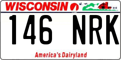 WI license plate 146NRK