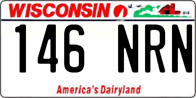WI license plate 146NRN