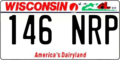WI license plate 146NRP