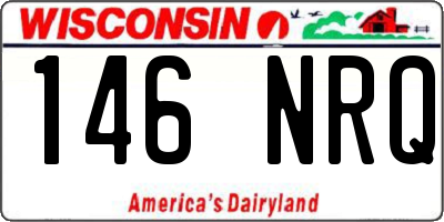 WI license plate 146NRQ
